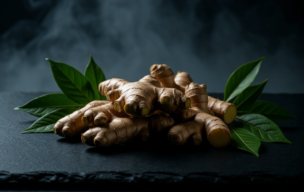 Botanical illustration of Curcuma Ginger